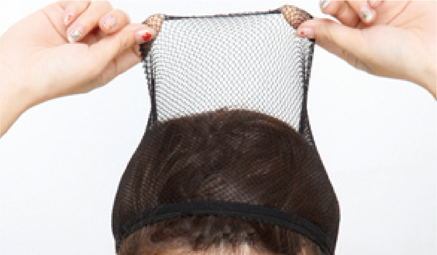 地毛が長い人がコンパクトにまとめる方法　ステップ1