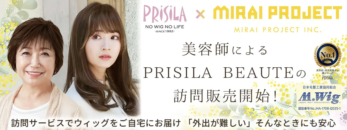 美容師によるプリシラボーテ訪問販売がスタート プリシラ ミライプロジェクト
