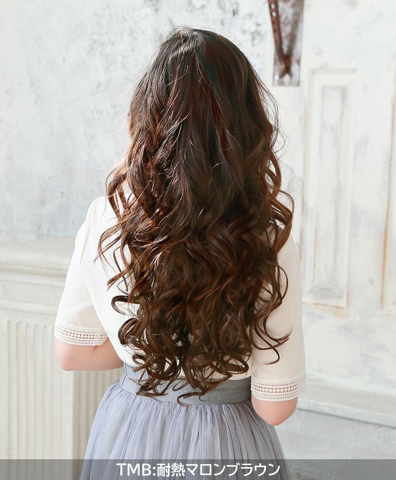 めちゃ楽ボリュームエクステ【乙女巻き】VX-21 モデル着用画像4