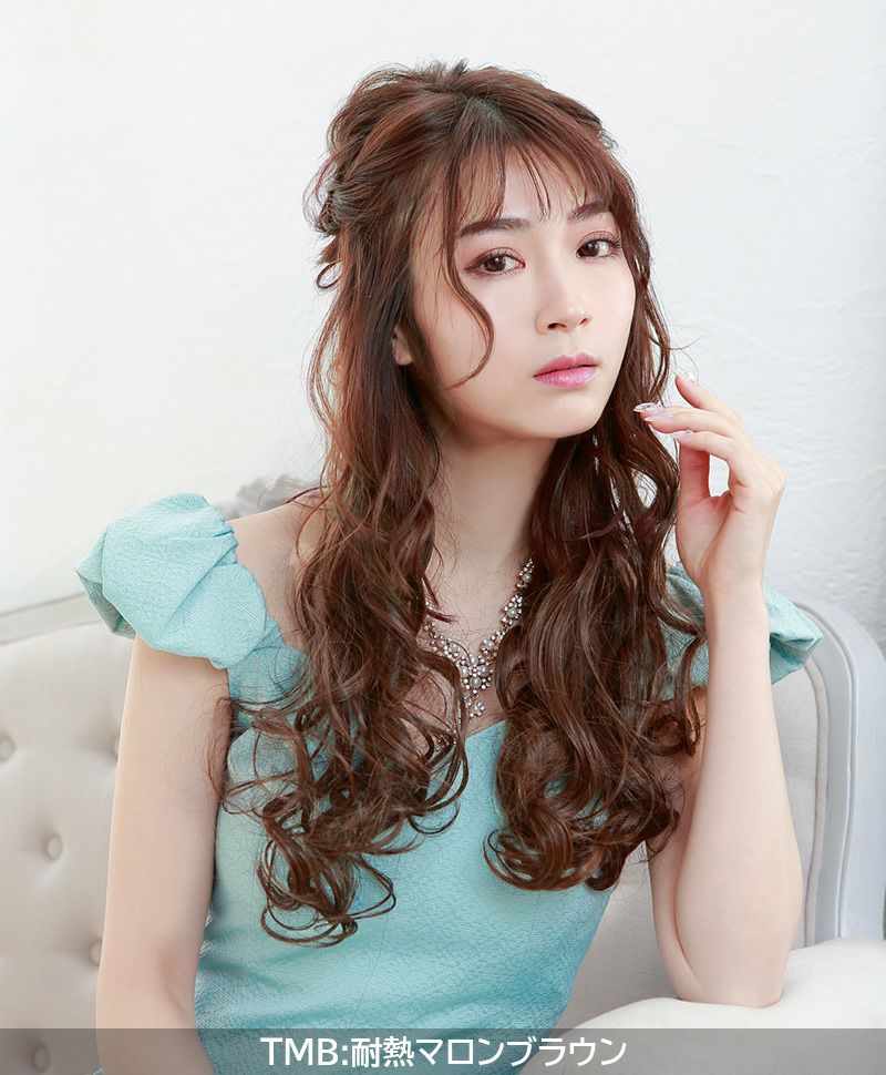 めちゃ楽ボリュームエクステ【乙女巻き】VX-21 モデル着用画像10