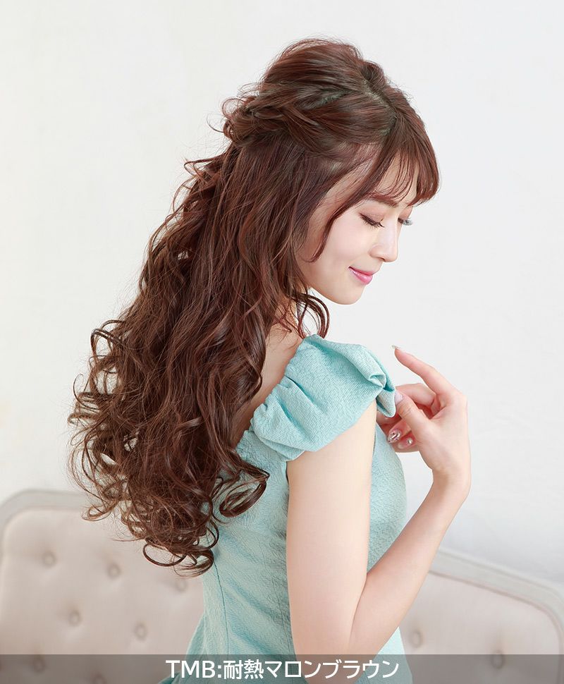 めちゃ楽ボリュームエクステ【乙女巻き】VX-21 モデル着用画像11