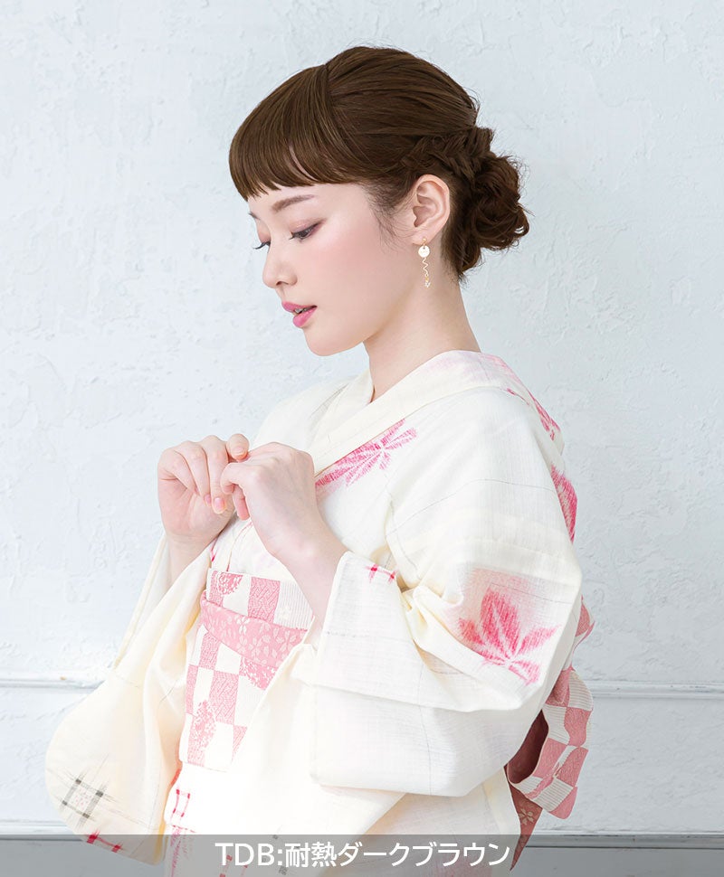 ふんわり総手植え前髪ウィッグ【フルバング】FX-100 着用イメージ　TDM:耐熱デイリーマロン