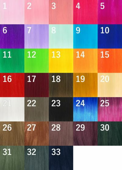 【セルフでできる!】10秒カラーメッシュ【EX-100】カラーチャート　全色