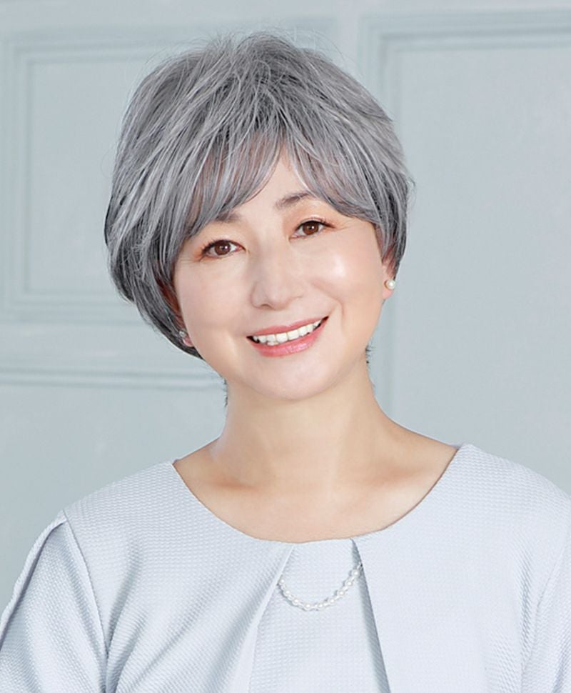 帽子ウィッグ（リラックス帽子ウィッグ（リラックス）【ショート】品番BO-01耐熱 カラーTGH耐熱グレイヘア1