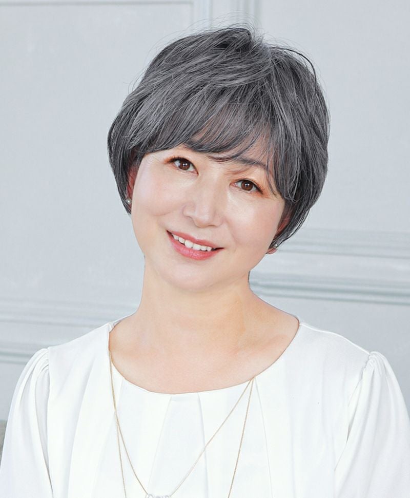 帽子ウィッグ（リラックス）【ショート】品番BO-01耐熱 カラーTDGH耐熱ダークフレイヘア1