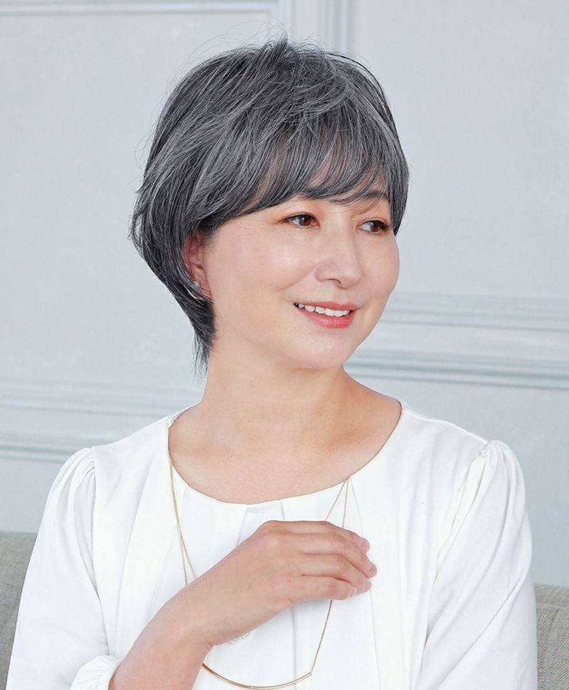 帽子ウィッグ（リラックス）【ショート】品番BO-01耐熱 カラーTDGH耐熱ダークフレイヘア2