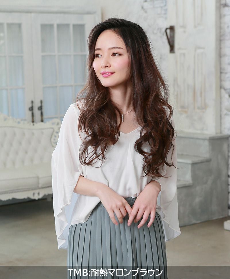 めちゃ楽エクステ【リラックスカール】TX-26　モデル着用画像2