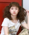 オールウィッグ【フラッフィーウェーブロング】A-701 着用イメージ17 カラー TDB：耐熱ダークブラウン