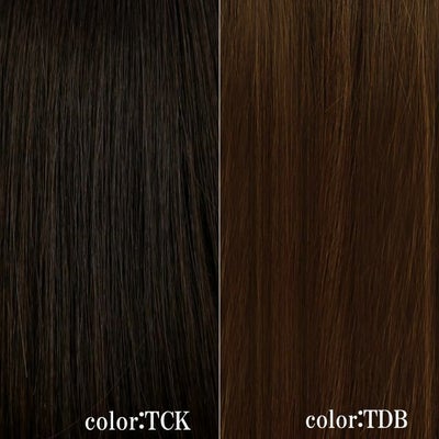 帽子ウィッグ(フィット）【ショートボブ】 品番BO-11耐熱 カラーチャート TCK：耐熱ショコラブラック TDB：耐熱ダークブラウン