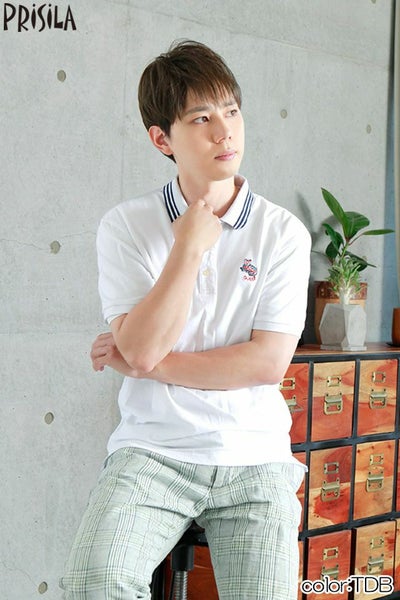 男性用五分ウィッグ【ボリュームショート】 品番GB-23耐熱 着用イメージ5 カラーTDB：耐熱ダークブラウン