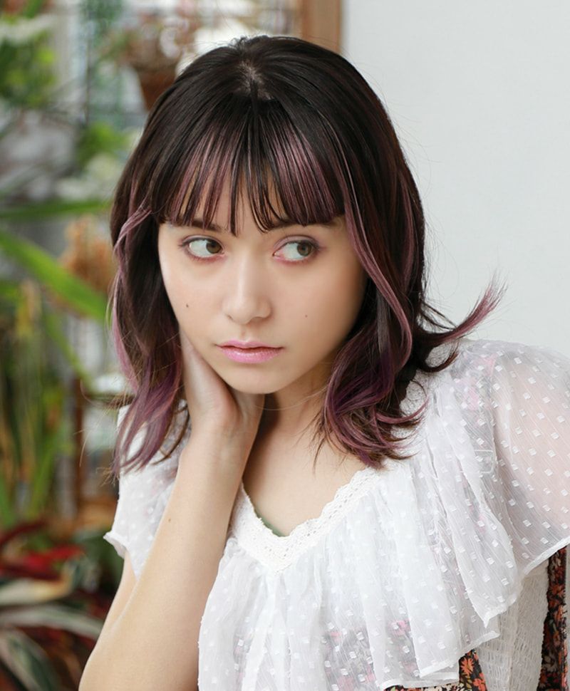 めちゃ楽インナーエクステ 品番 【IX-01】 カラーBK-CTDP 耐熱ブラック/ダークプラム2