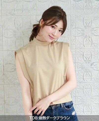 つむじあり前髪ウィッグ【グラムワンレンバングス】 品番TFX-105耐熱 着用イメージ11 カラー：TDB耐熱ダークブラウン