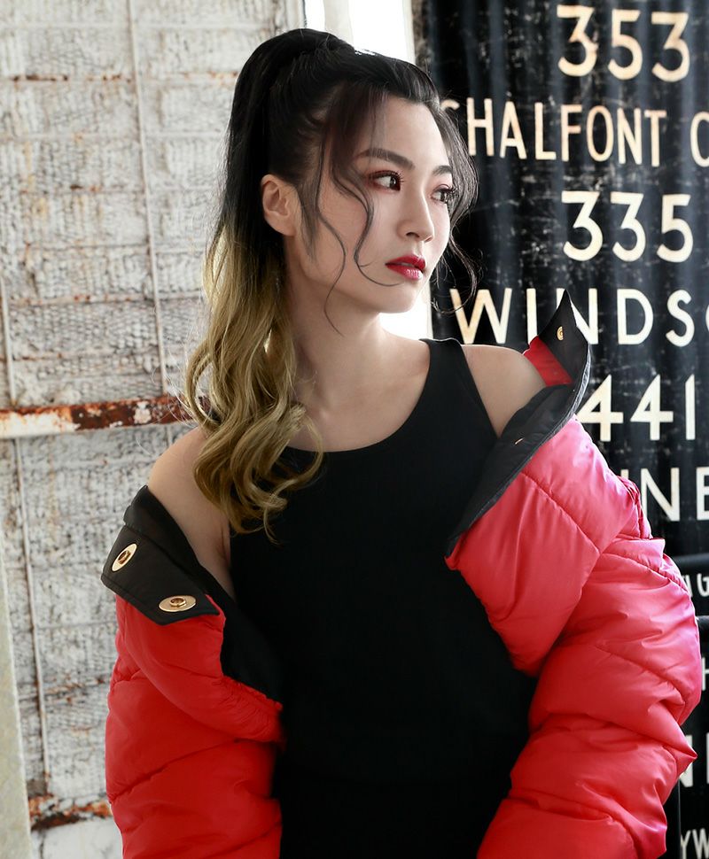 グラデーションテールウィッグ【グラデカールポニー】CTL-10-BK耐熱ブラック　CTDG ダスティゴールド