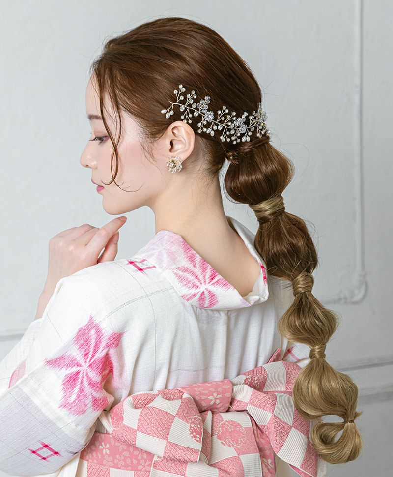 グラデーションテールウィッグ【グラデカールポニー】CTL-10-BR耐熱ブラウン　CTDG　耐熱ダスティゴールド