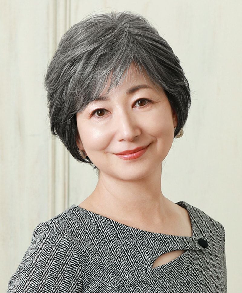 ミセスBEAUTE総手植えオールウィッグ(人毛ミックス)【ブロッサムカール