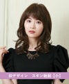 PRISILA BEAUTE総手植えオールウィッグ(人毛ミックス)【ランダムカールミディ】 品番BA-103耐熱 着用イメージ9 カラーZNB：人毛ミックスナチュラルブラウン