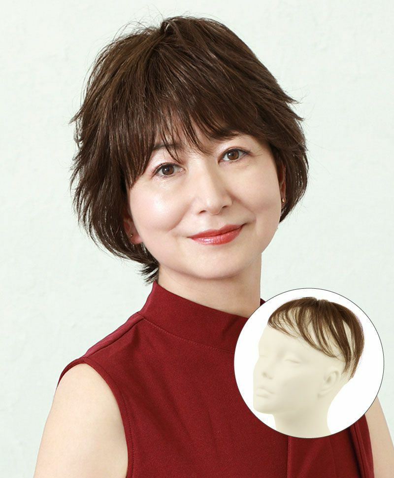 ミセスBEAUTE総手植えカバーピース(人毛ミックス)【ナチュラルポイント