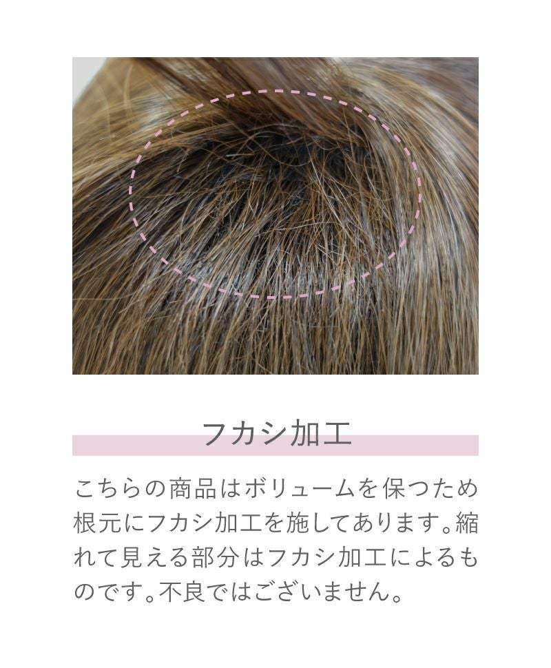 帽子ウィッグ（リラックス）【外ハネボブ】 品番BO-04耐熱　フカシ加工