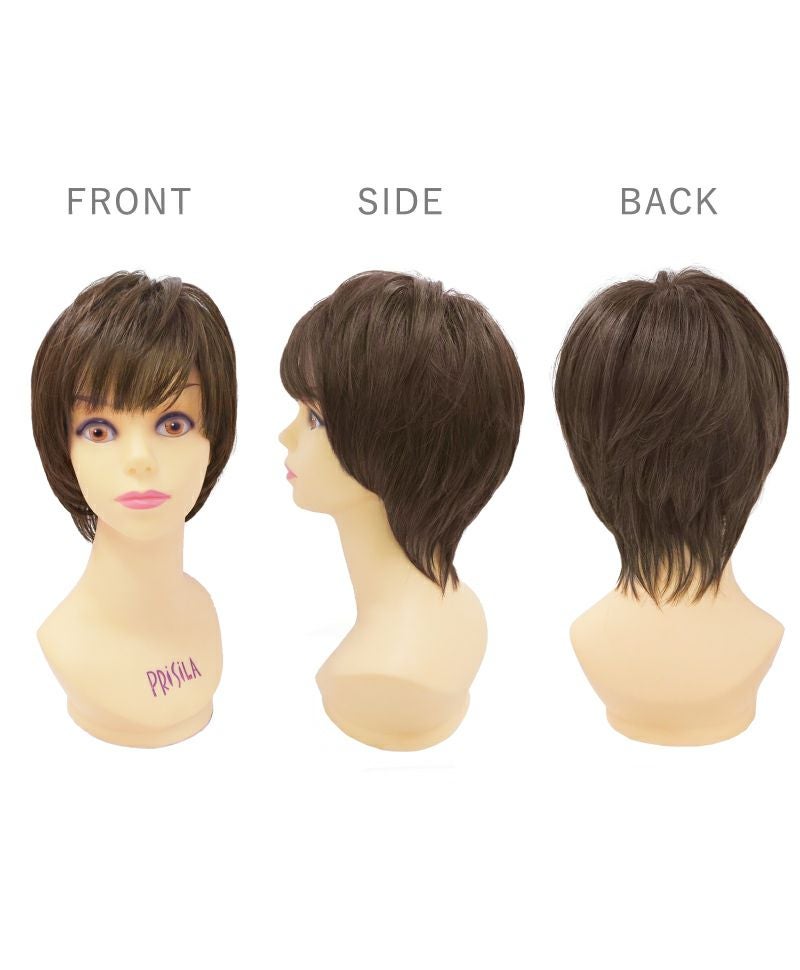 帽子ウィッグ(リラックス/Mサイズ)【ショート】 BO-01ミセス　マネキン着用