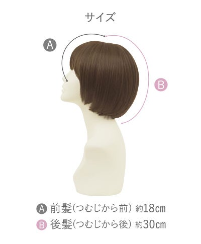 帽子ウィッグ（リラックス）【ラウンドマッシュ】 品番BO-05耐熱 スペック