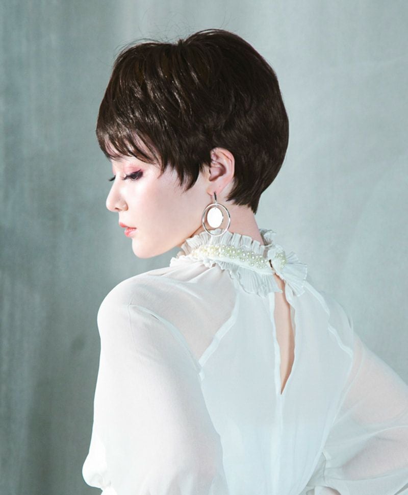 帽子ウィッグ（リラックス）【ベリーショート】品番BO-06耐熱 カラーTCK 耐熱ショコラブラック