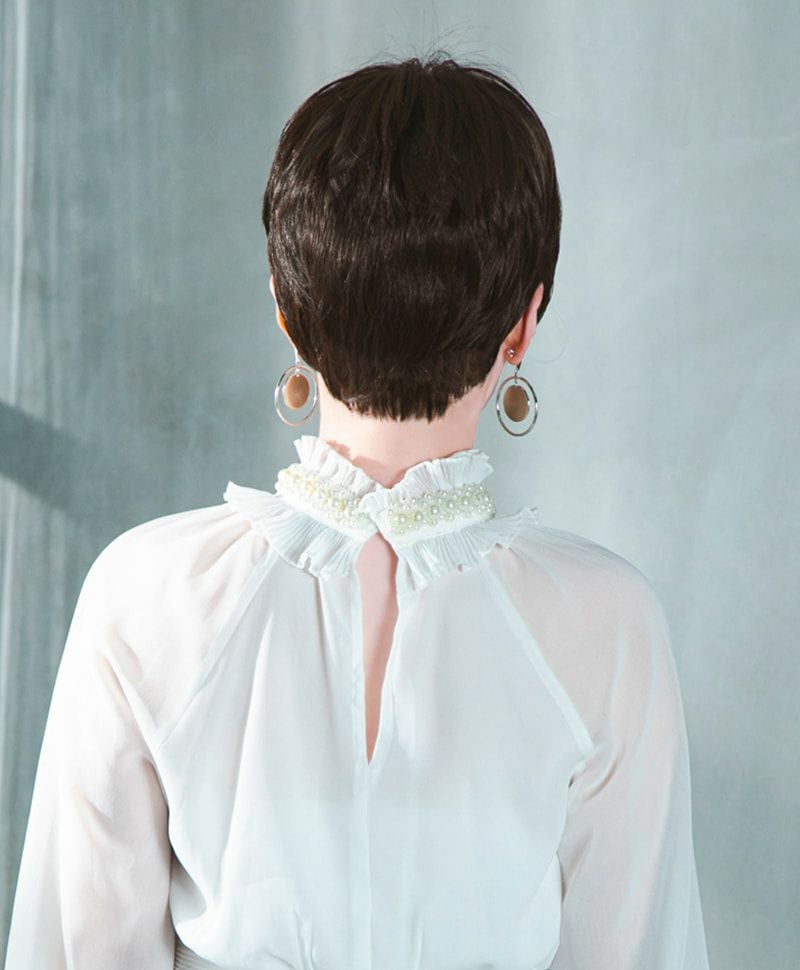 帽子ウィッグ（リラックス）【ベリーショート】品番BO-06耐熱 カラーTCK 耐熱ショコラブラック