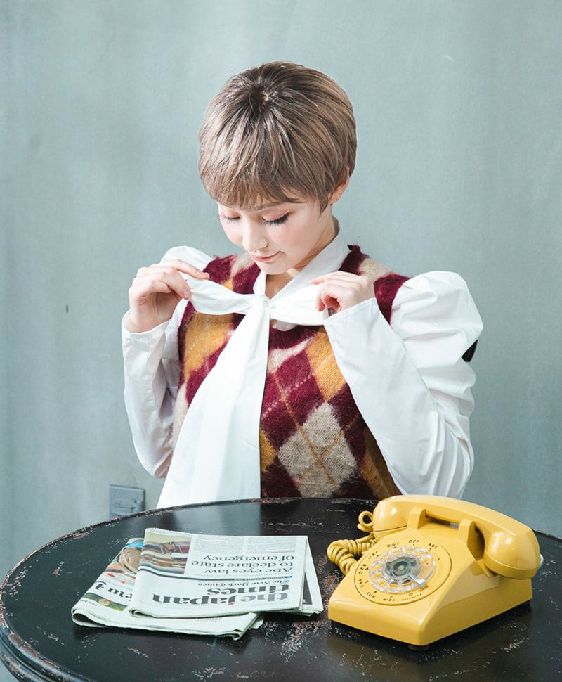 帽子ウィッグ（リラックス）【ベリーショート】品番BO-06耐熱 カラーTDMT 耐熱ダスティミルクティー