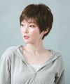 帽子ウィッグ（リラックス）【ベリーショート】品番BO-06耐熱 カラーTDB 耐熱ダークブラウン