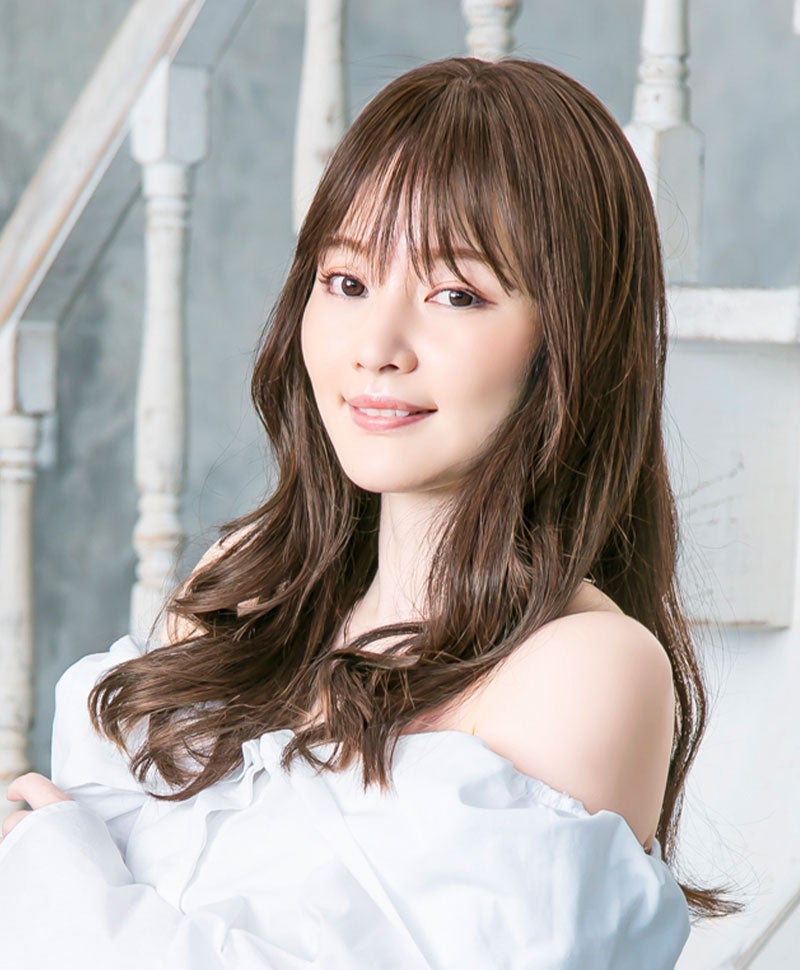 白髪隠しウィッグ(人毛100％)【ロング】ST-102　モデル着用画像　ZBBA