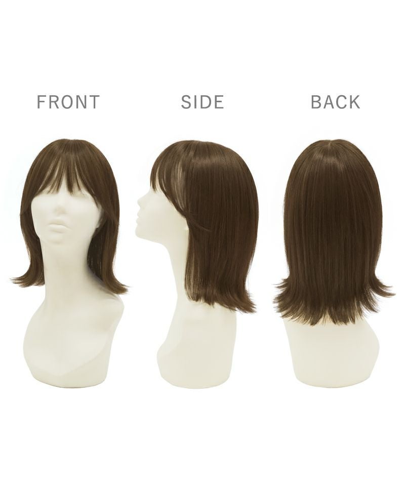 帽子ウィッグ（フィット）【外ハネボブ】 品番BO-13耐熱 マネキン着用