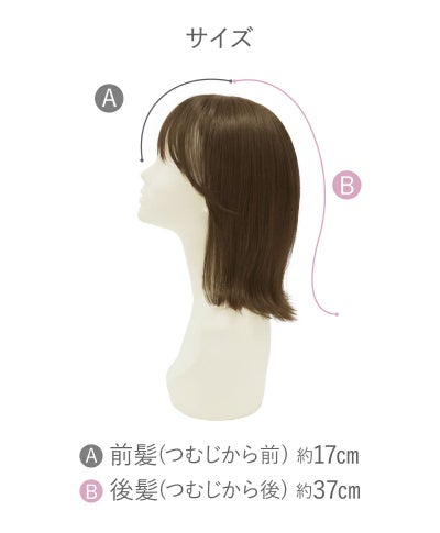 帽子ウィッグ（フィット）【外ハネボブ】 品番BO-13耐熱 商品スペック