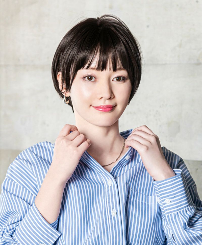 帽子ウィッグ（フィット）【ラウンドマッシュ】 品番BO-14耐熱 カラーTCK 耐熱ショコラブラック