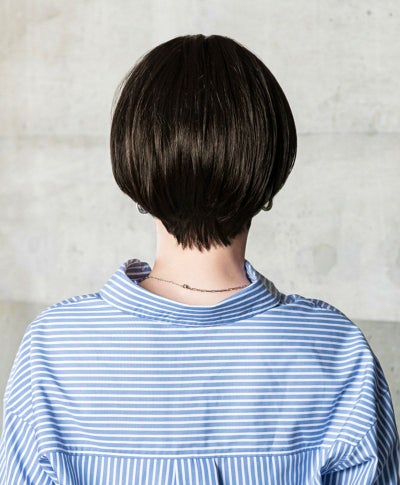 帽子ウィッグ（フィット）【ラウンドマッシュ】 品番BO-14耐熱 カラーTCK 耐熱ショコラブラック