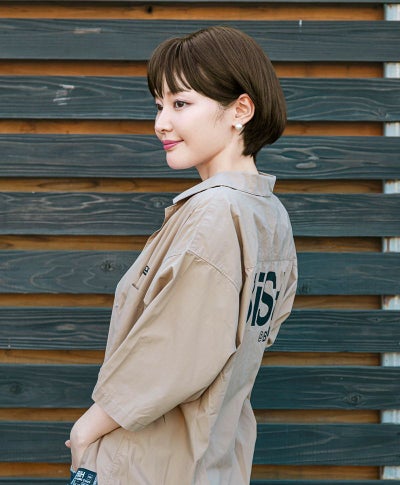 帽子ウィッグ（フィット）【ラウンドマッシュ】 品番BO-14耐熱 カラーTDB 耐熱ダークブラウン