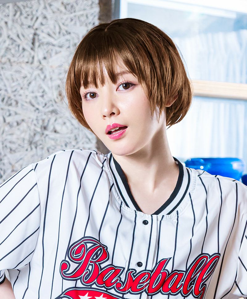 帽子ウィッグ（フィット）【ラウンドマッシュ】 品番BO-14耐熱 カラーGTDM 熱グラデデイリーマロン