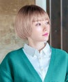 帽子ウィッグ（フィット）【ラウンドマッシュ】 品番BO-14耐熱 カラーTDMT 耐熱ダスティミルクティー