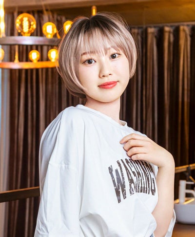 帽子ウィッグ（フィット）【ラウンドマッシュ】 品番BO-14耐熱 カラーTDMT 耐熱ダスティミルクティー