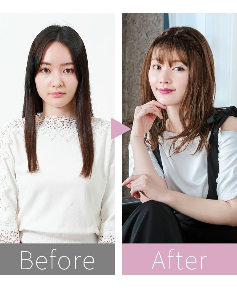 帽子ウィッグ（フィット）【デイジーウェーブミディ】 品番BO-16 耐熱 BEFOREAFTER 2