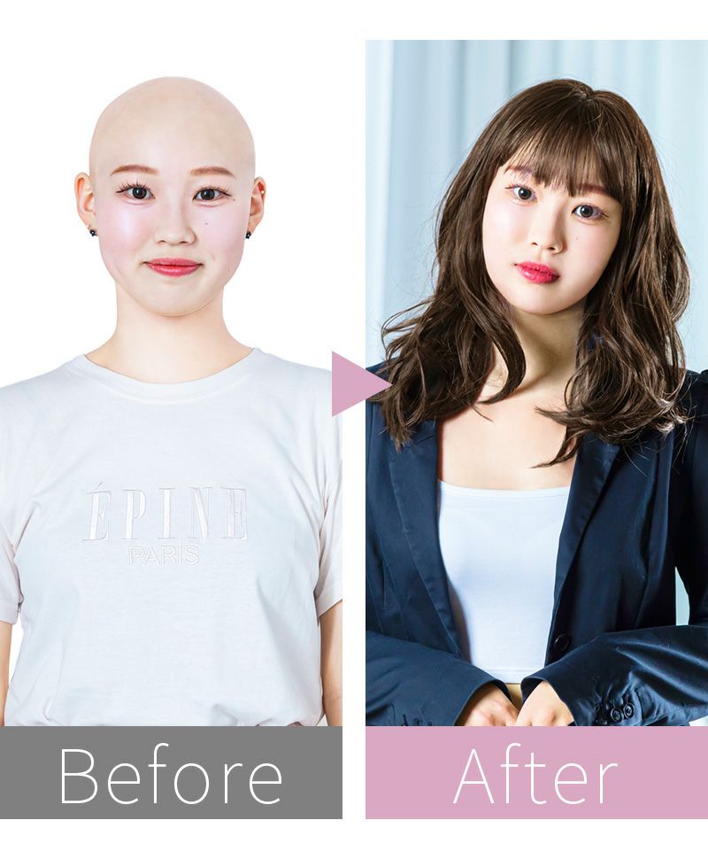 帽子ウィッグ（フィット）【デイジーウェーブミディ】 品番BO-16 耐熱 BEFOREAFTER 4