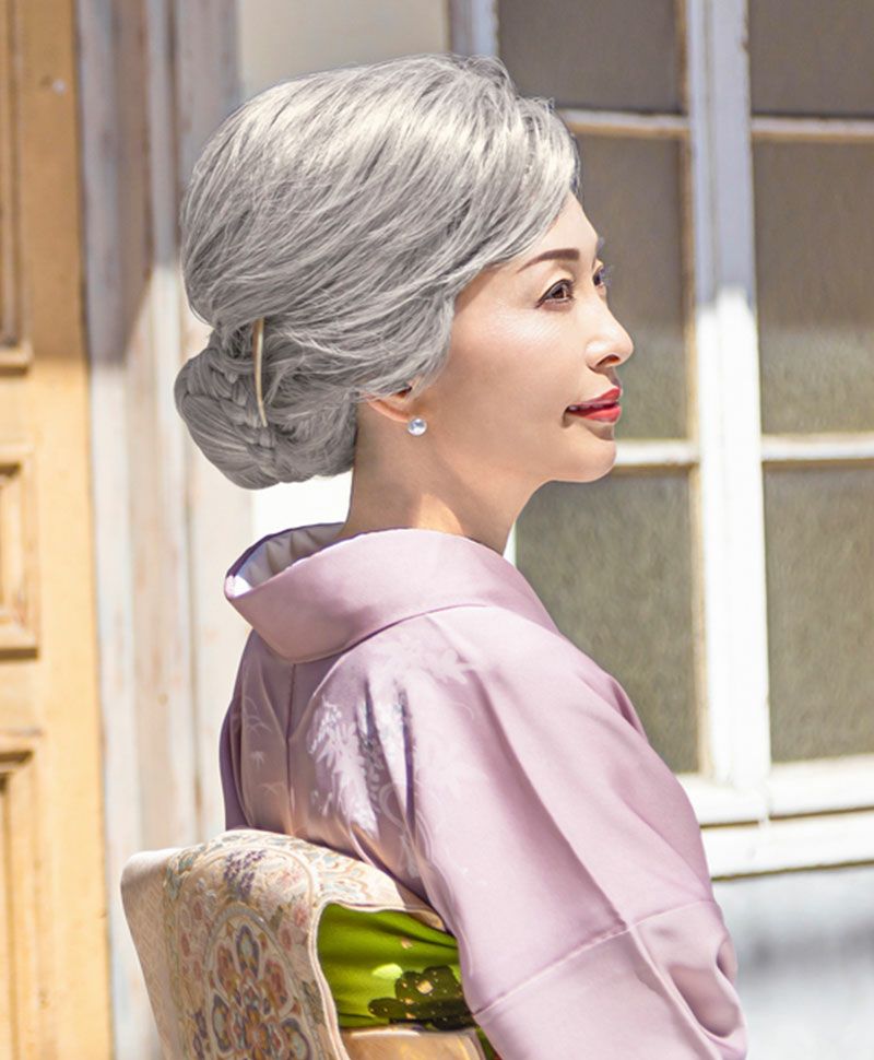 【公式サイト限定】和装クリップ【タイトシニヨン】CP-01 耐熱 カラー TLGH:耐熱ライトグレイヘア