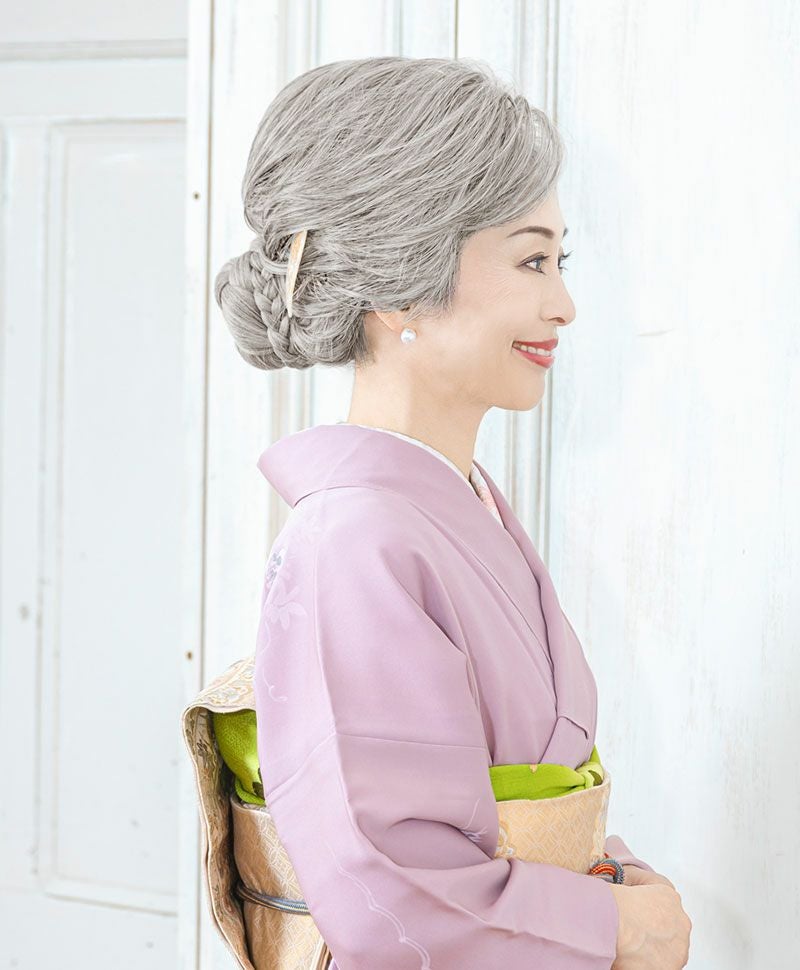 【公式サイト限定】和装クリップ【タイトシニヨン】CP-01 耐熱 カラー TLGH:耐熱ライトグレイヘア