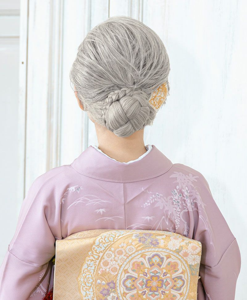 【公式サイト限定】和装クリップ【タイトシニヨン】CP-01 耐熱 カラー TLGH:耐熱ライトグレイヘア