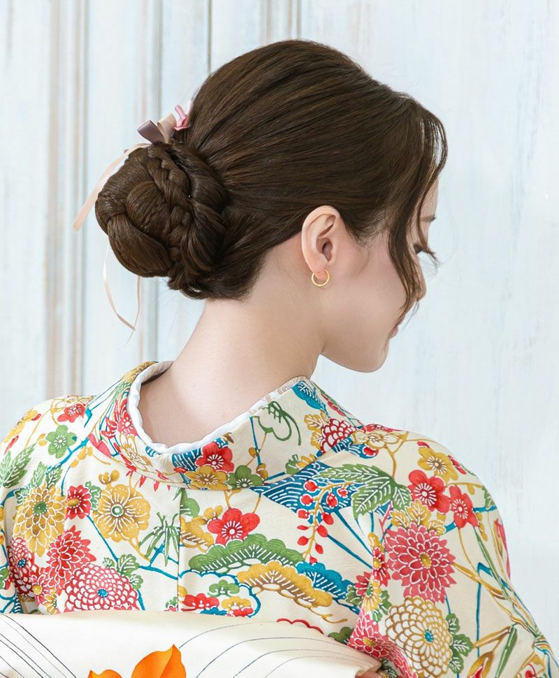 【公式サイト限定】和装クリップ【みつあみシニヨン】CP-02 耐熱 カラー TDB:耐熱ダークブラウン
