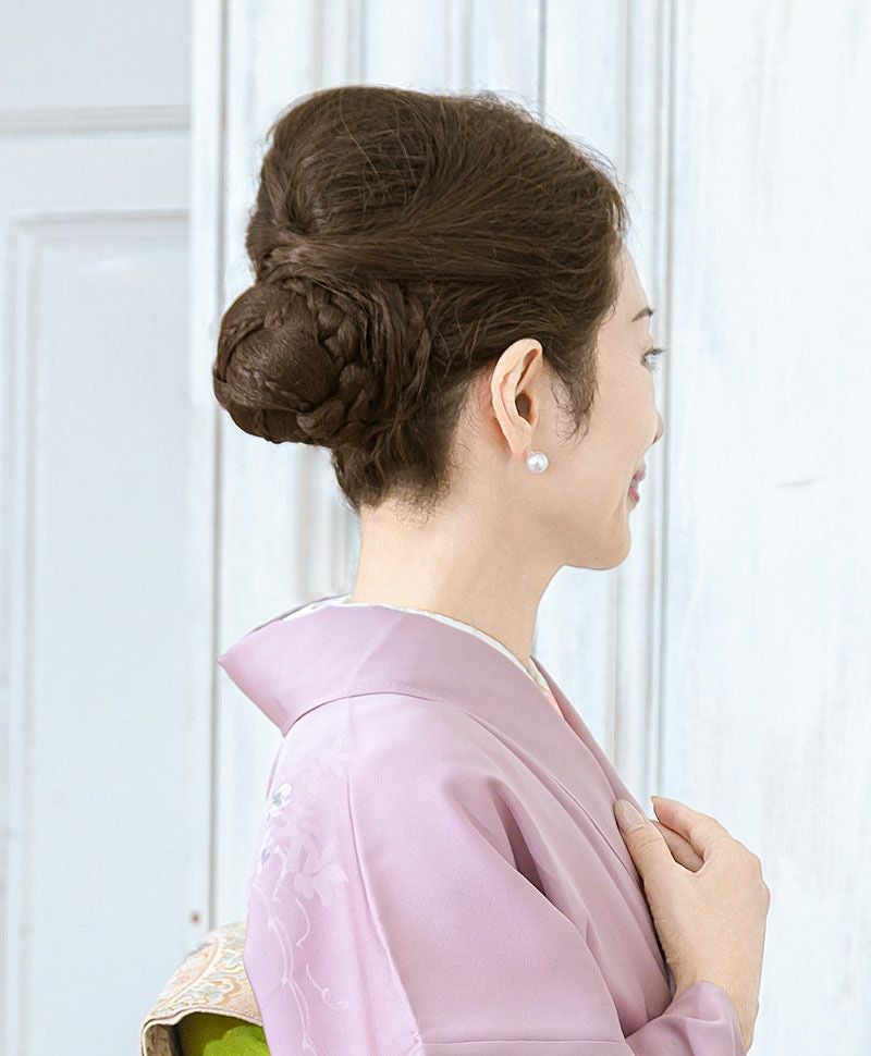 和装ヘアピース ヘアウィッグ 半 かつら 和装 兎金 和装ヘアウィッグ