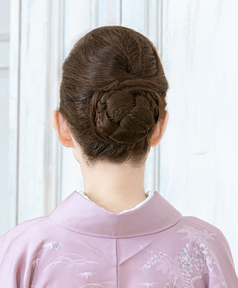 【公式サイト限定】和装クリップ【みつあみシニヨン】CP-02 耐熱 カラー TDB:耐熱ダークブラウン