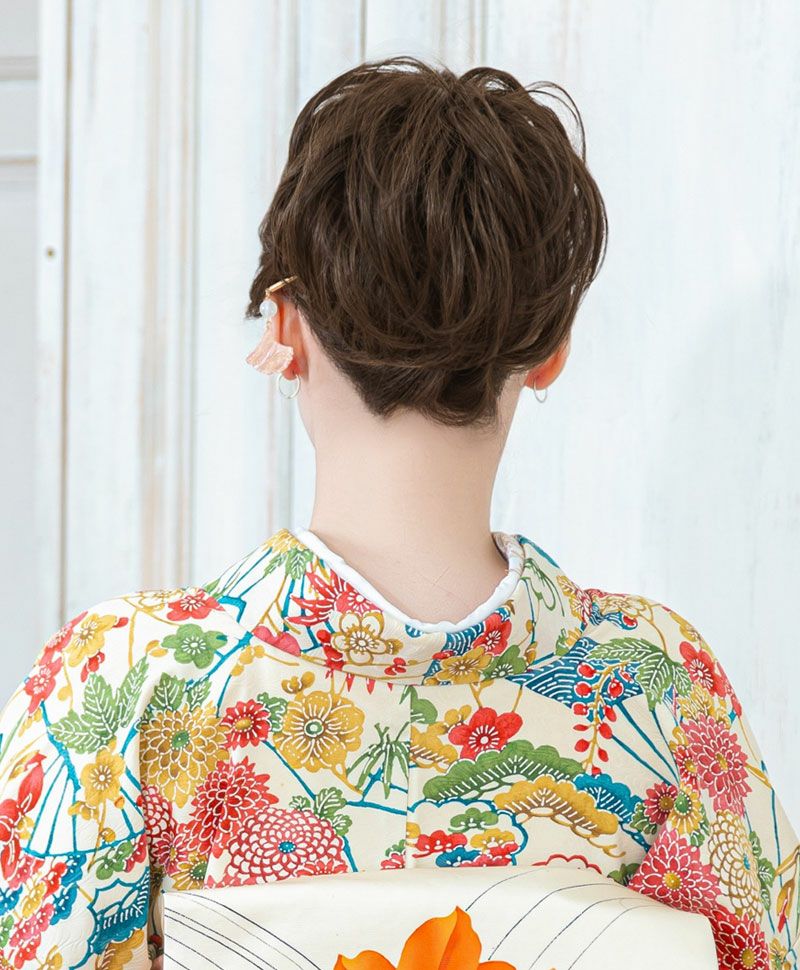 【公式サイト限定】和装クリップ【シンプルワンカール】CP-03 耐熱 カラー TDB:耐熱ダークブラウン