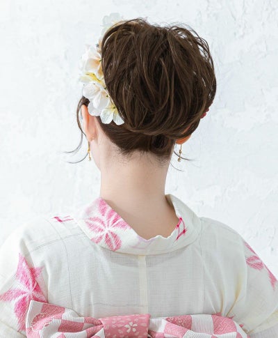 【公式サイト限定】和装クリップ【シンプルワンカール】CP-03 耐熱 カラー TDB:耐熱ダークブラウン