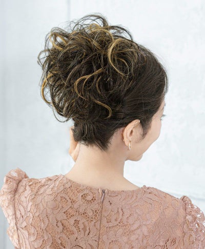 【公式サイト限定】和装クリップ【シンプルワンカール】CP-03 耐熱 カラー TYMB:耐熱イエローメッシュブラック