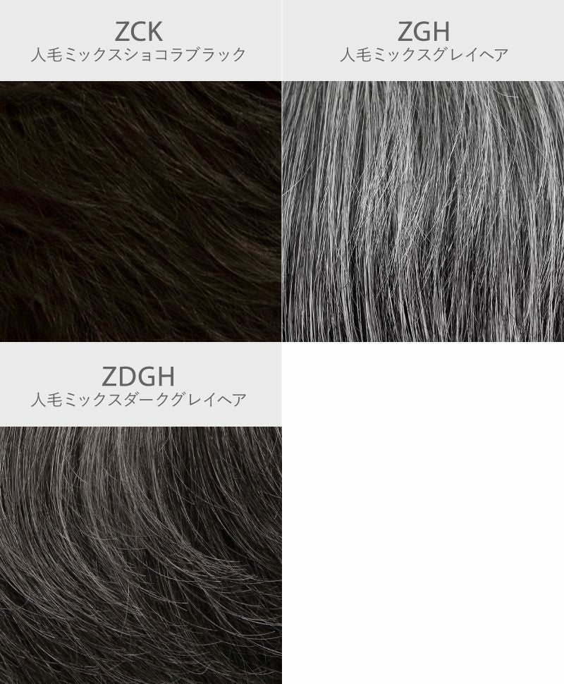  メンズ帽子ウィッグ【リッチショート】BO-100 カラーチャート