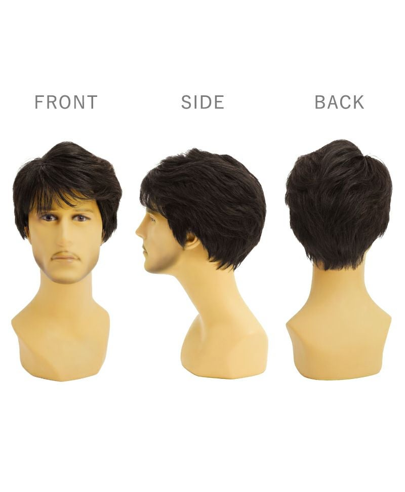  メンズ帽子ウィッグ【リッチショート】BO-100 マネキン着用